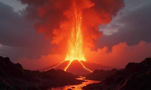 環太平洋火山帯ドキュメンタリー映画のCGI合成